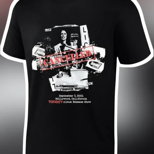 Toxicity Album Release Show Tee September 3 2001 Hollywood California Britney Spears Vintage Concert Graphic Shirt