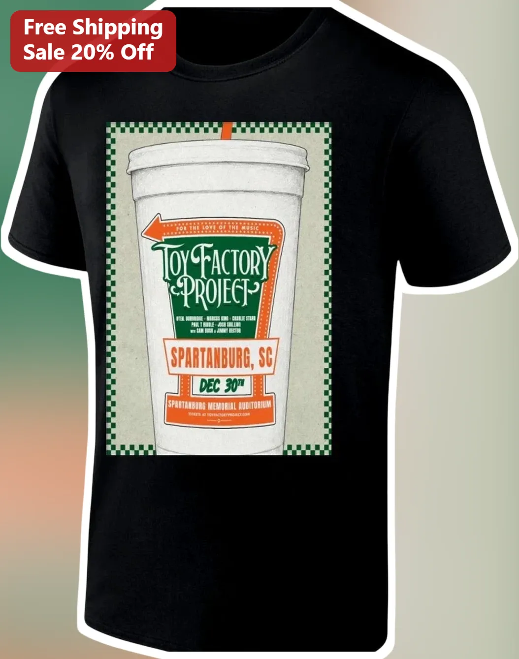 Toy Factory Project For The Love Of The Music Graphic Tee Vintage Rock Band Merch Gift