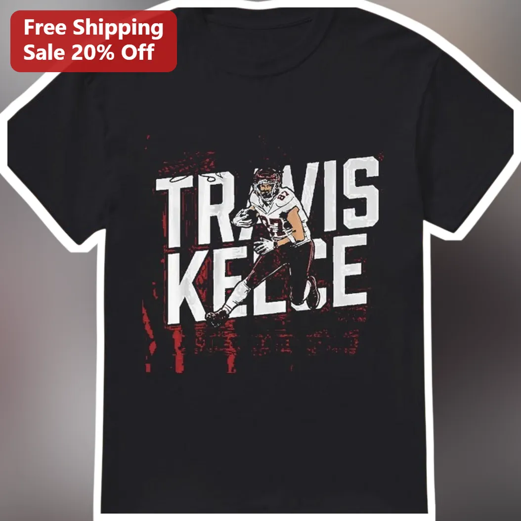 Travis Kelce Distressed Vintage Football Player Graphic Tee for Men Women NFL Fan Gift