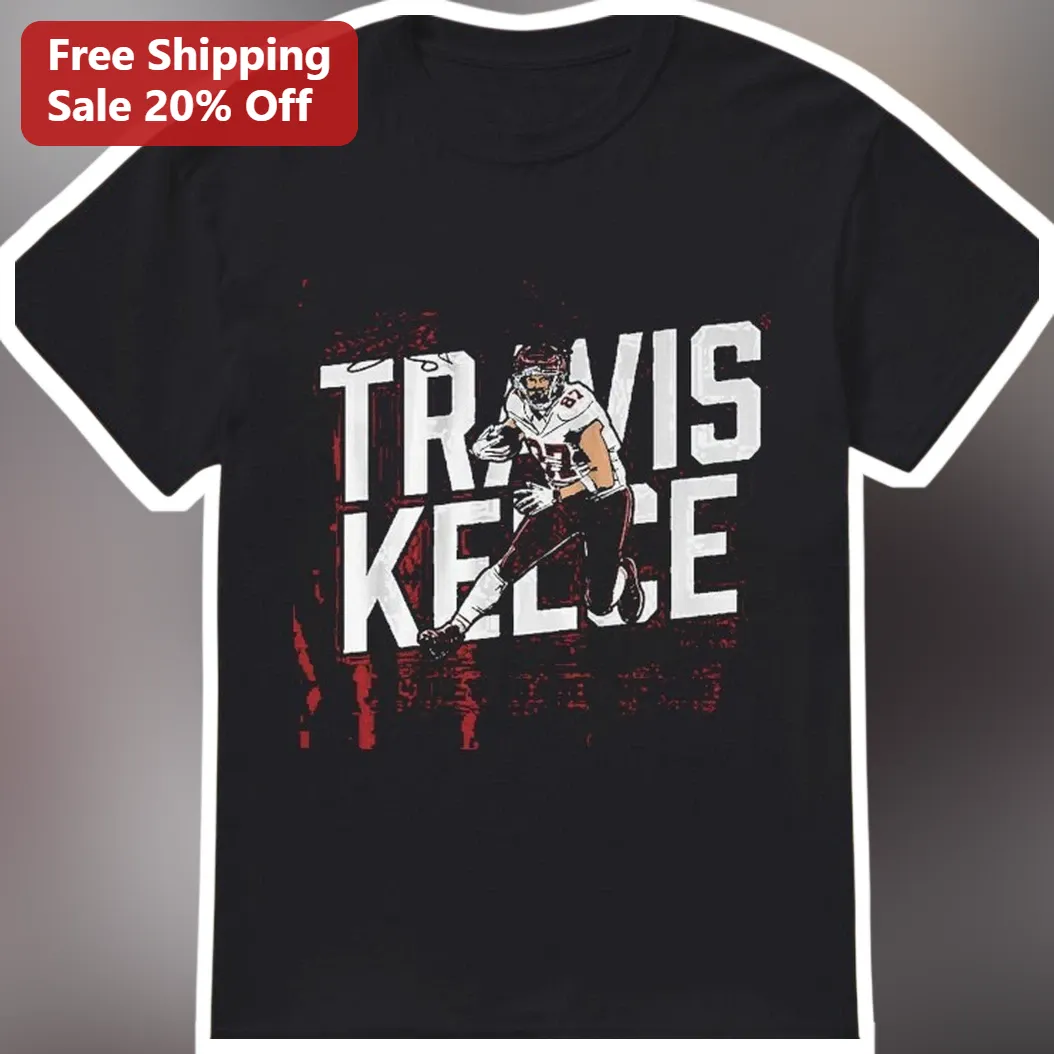 Travis Kelce Kansas City Chiefs NFL Fan Graphic Tee Distressed Vintage Style Shirt