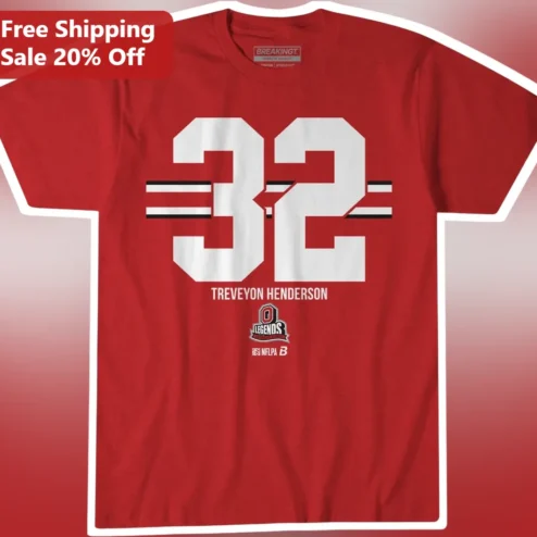 TreVeyon Henderson Legends Ohio State Buckeyes Football Fan Tee