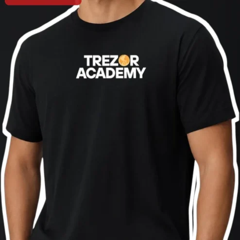 Trezor Academy Tee Bitcoin Education Freedom Crypto Hardware Wallet Shirt