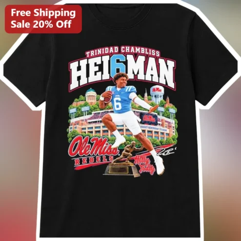 Trinidad Chambliss Hei6man Ole Miss Rebels Graphic Tee