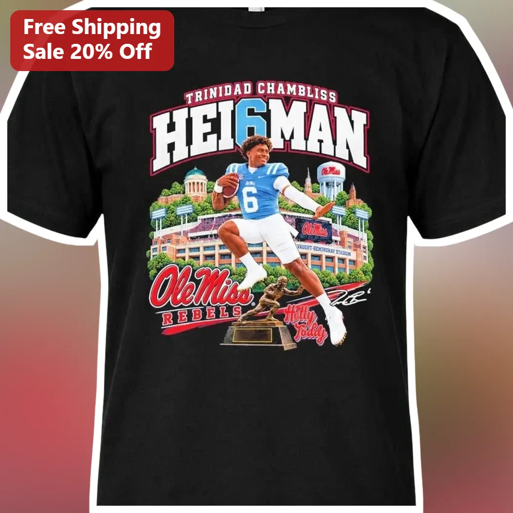 Trinidad Chambliss Ole Miss Rebels Heisman Winner Graphic Tee