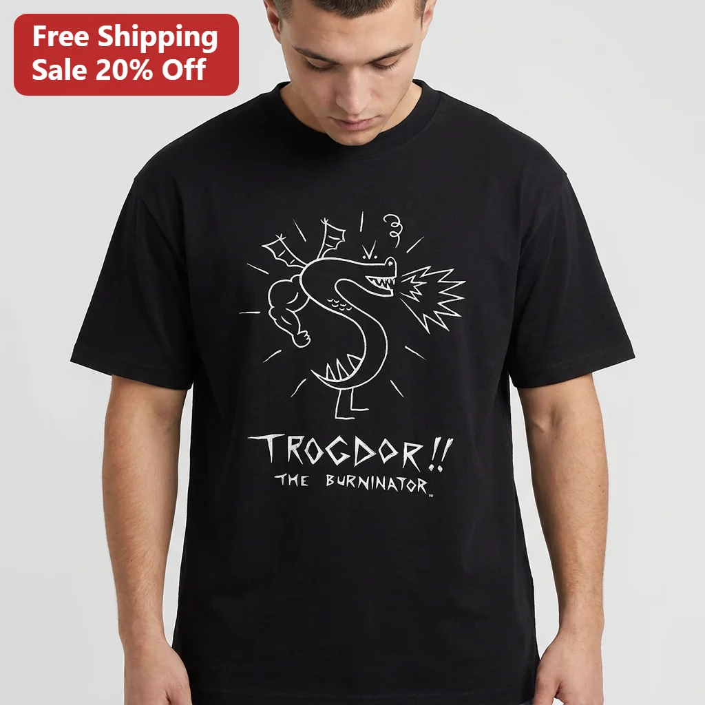 Trogdor the Burninator Tee, Homestar Runner Funny Dragon Cartoon Shirt, 2000s Internet Nostalgia Gift for Fans