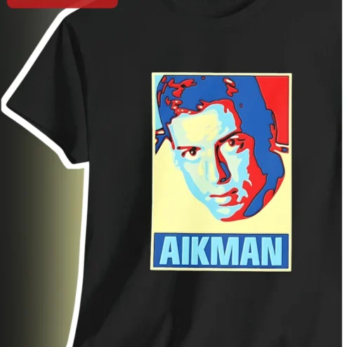 Troy Aikman Dallas Cowboys Retro Pop Art Graphic Tee for Men