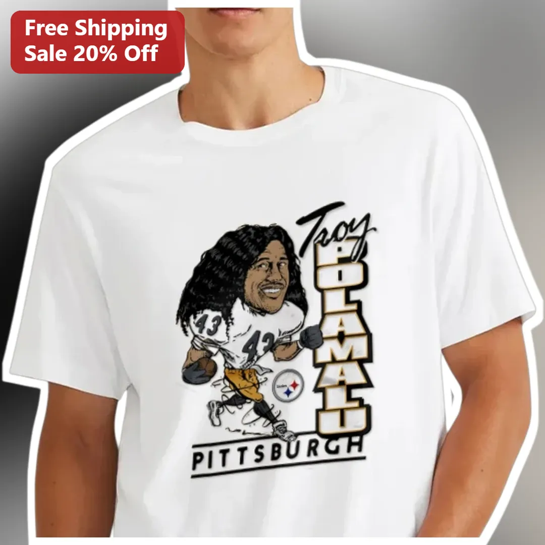 Troy Polamalu Steelers Legend Graphic Tee NFL Football Fan Gift