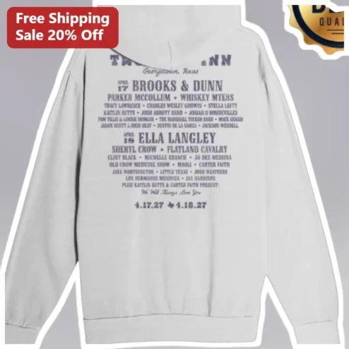 TRUCKER ANN Georgetown Texas April 17 Country Music Festival Hoodie