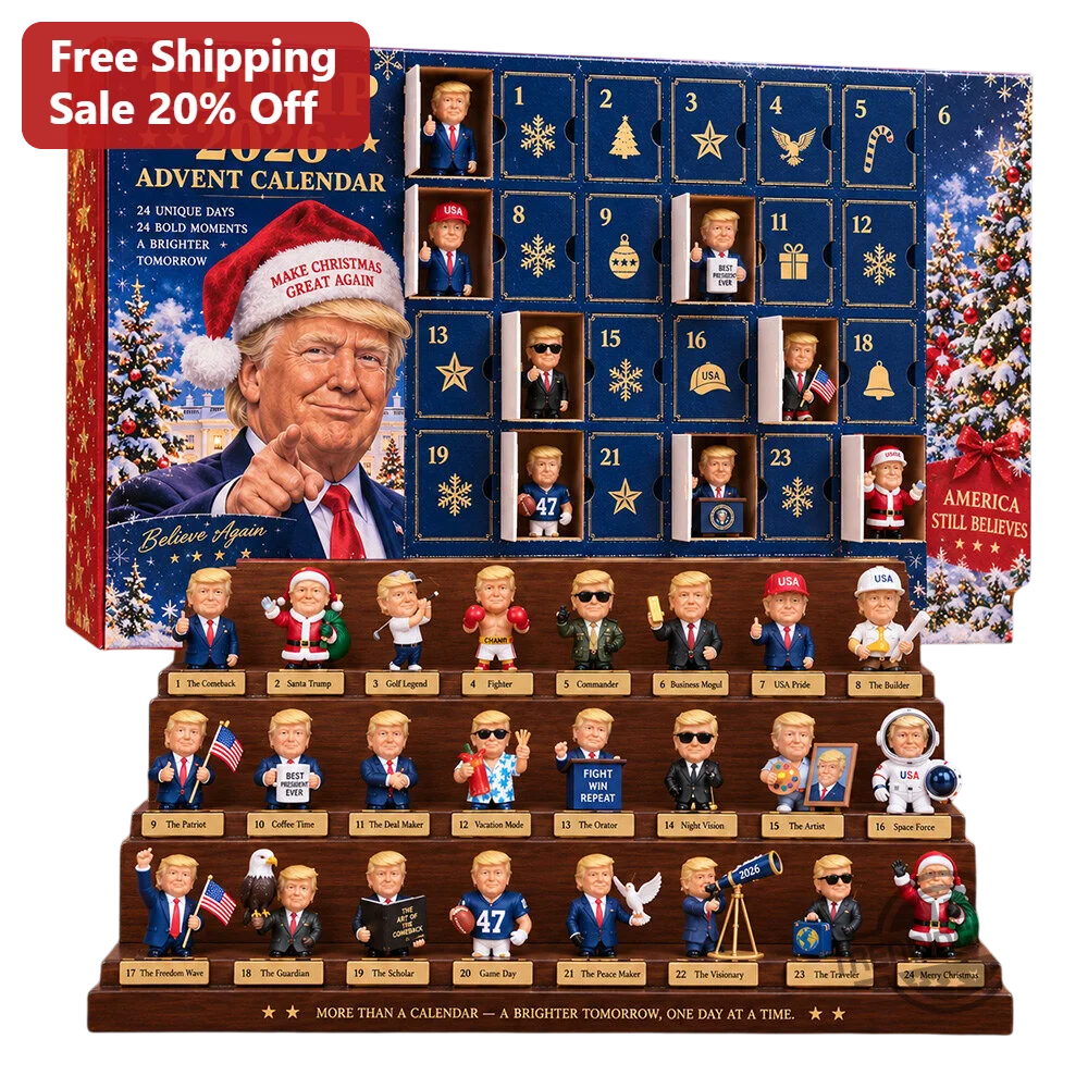 Trump 2026 Advent Calendar Ornament Make Christmas Great Again Believe Again America Still Believes Donald Trump Holiday Keepsake Gift