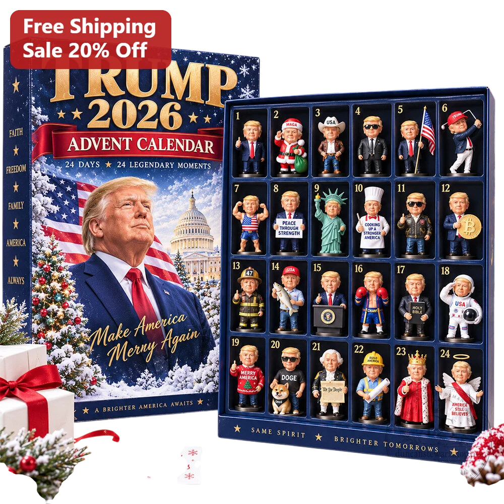 Trump Advent Calendar Box Make America Merry Again Donald Trump 2026 Holiday Gift