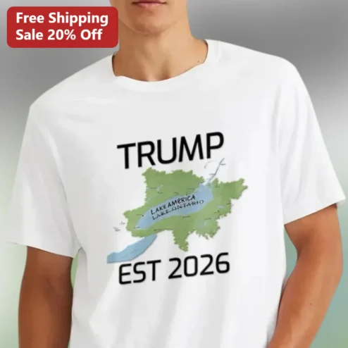 Trump Est 2026 Tee, Lake America Political Graphic Shirt, Donald Trump 2026 Election Gift for Supporters