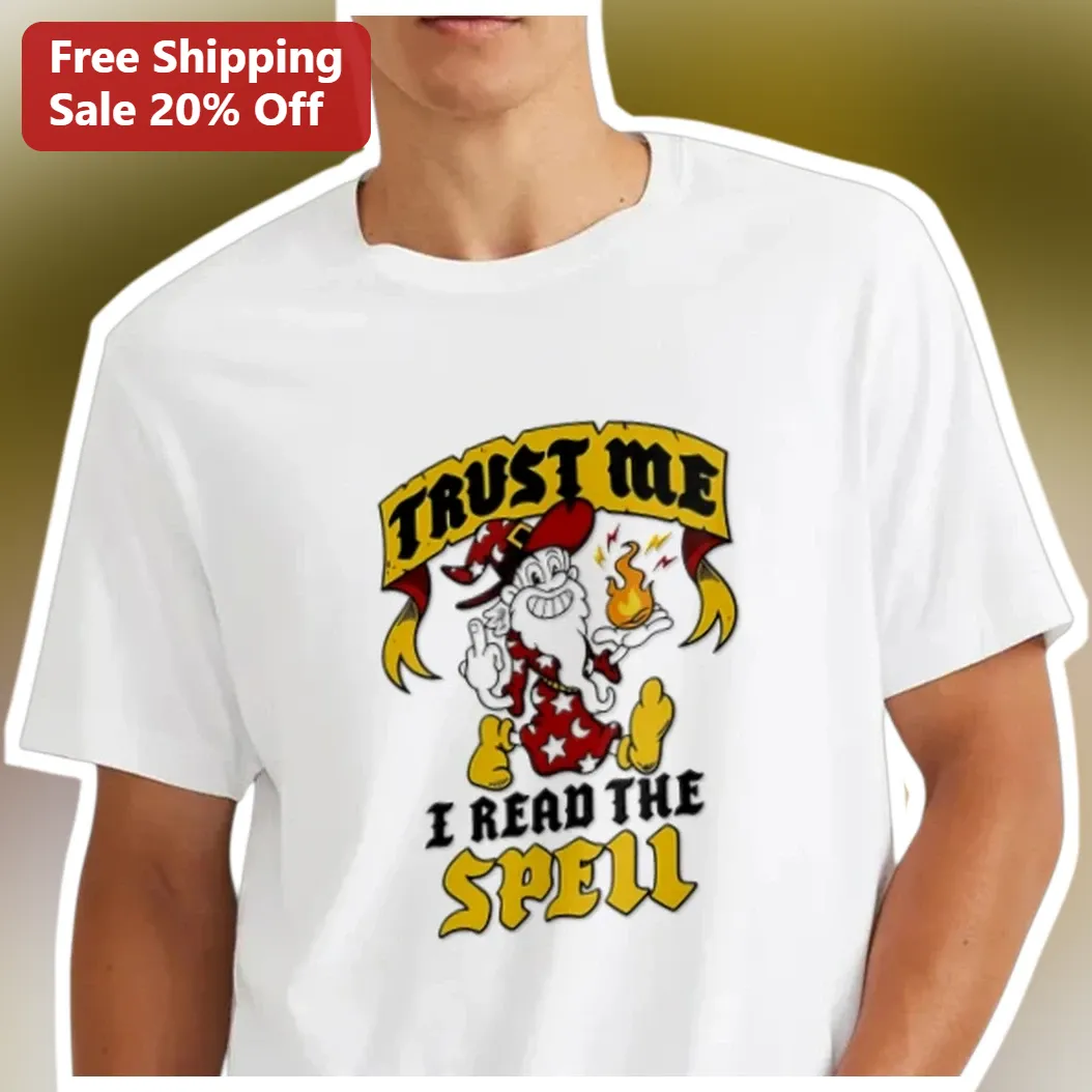 Trust Me I Read The Spell Funny Wizard Dnd Mage Graphic Tee Gift For Gamers