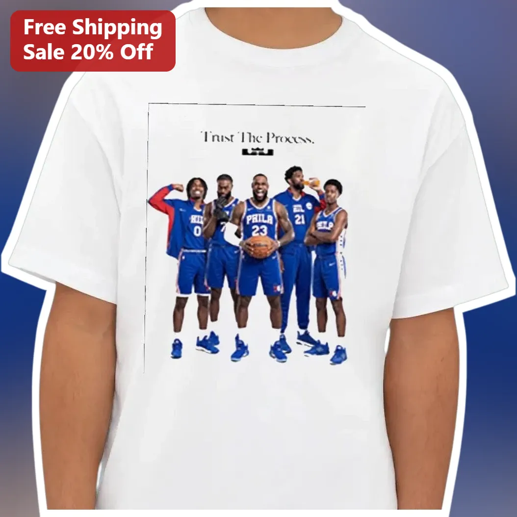 Trust The Process Philadelphia 76ers Basketball Players Graphic Tee