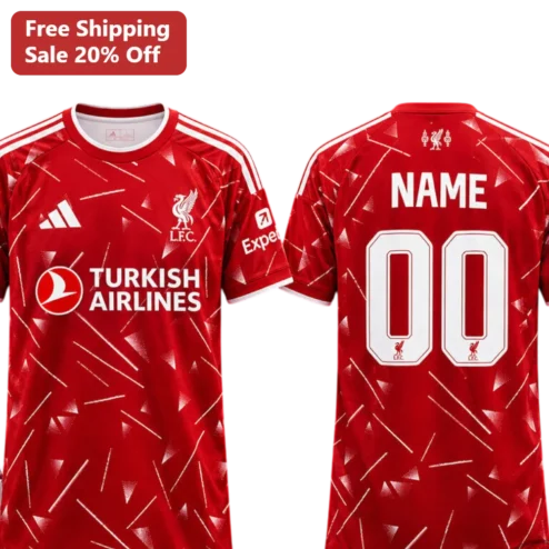 Turkish Airlines LFC Concept Tee Liverpool FC Sponsor Change Fan Shirt