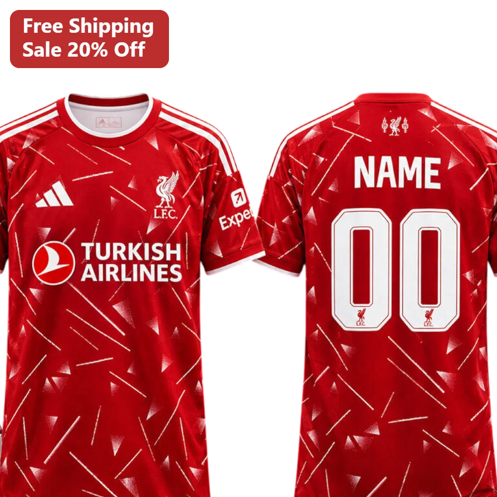 Turkish Airlines LFC Concept Tee Liverpool FC Sponsor Change Fan Shirt