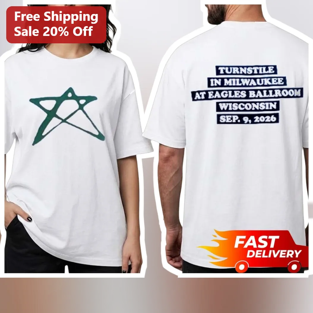 Turnstile Milwaukee Eagles Ballroom September 9 2026 Concert Tee, Wisconsin Tour Merch Fan Gift