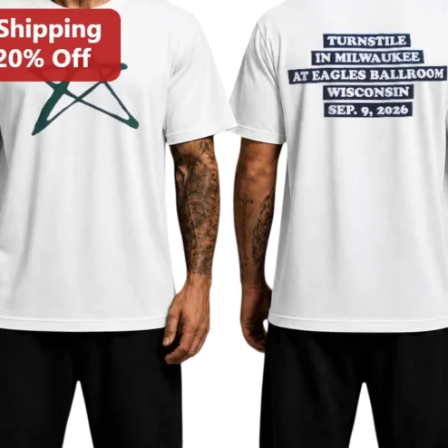 Turnstile Milwaukee Eagles Ballroom Wisconsin Sep 9 2026 Tour Tee