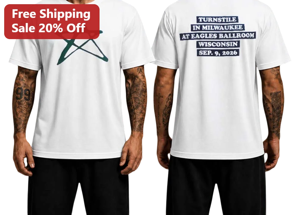 Turnstile Milwaukee Eagles Ballroom Wisconsin Sep 9 2026 Tour Tee