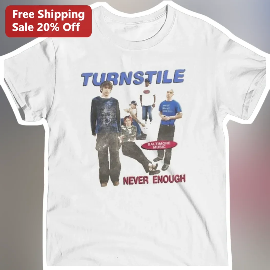 Turnstile NEVER ENOUGH Vintage Band Merch Graphic Tee