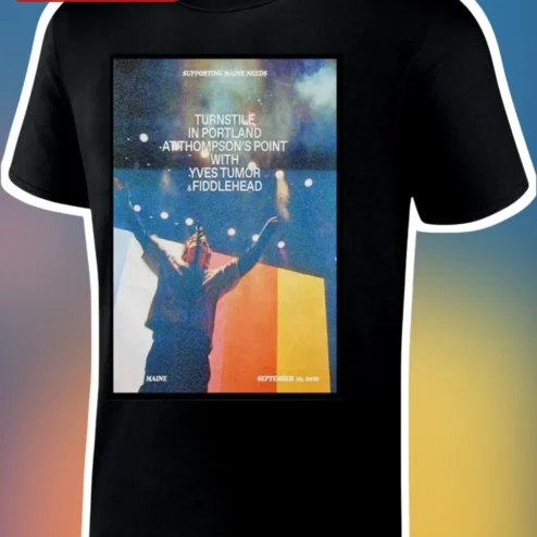 Turnstile Portland Thompson's Point Yves Tumor Fiddlehead Concert Graphic Tee