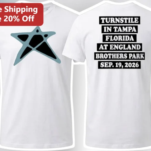 Turnstile Tampa Florida England Brothers Park Sep 19 2026 Graphic Tee