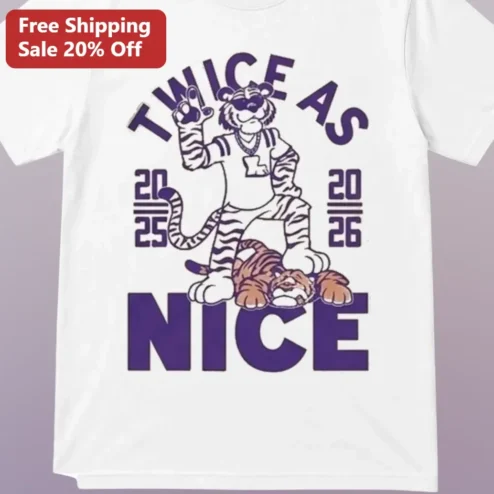 Twice As Nice LSU Tigers Vintage Mascot Graphic Tee College Football Rivalry Shirt
