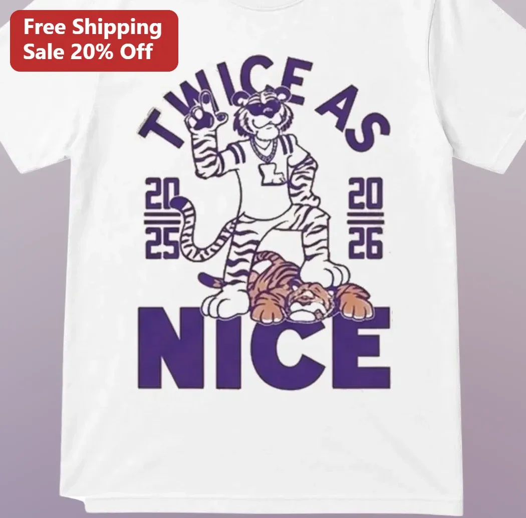 Twice As Nice LSU Tigers Vintage Mascot Graphic Tee College Football Rivalry Shirt