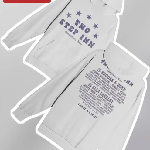 TWO STEP INN Hoodie Vintage Concert Tour Poster Merch Gift