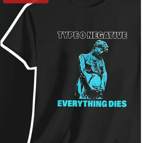 Type O Negative Everything Dies Gothic Metal Tee Peter Steele Tribute Shirt