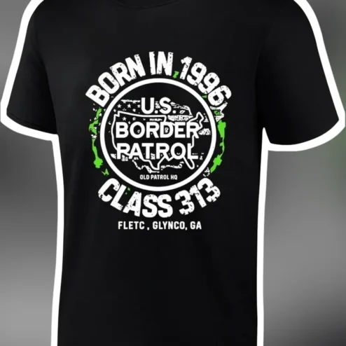 U.S. Border Patrol Old Patrol HQ Vintage Badge Tee for Law Enforcement Agents