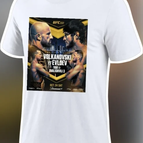 UFC Volkanovski vs Evloev Yan vs Ovalishvili 3 Graphic Tee