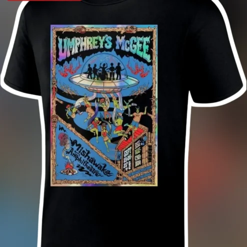 Umphrey's McGee Mishawaka Amphitheatre Psychedelic Jam Band Tee