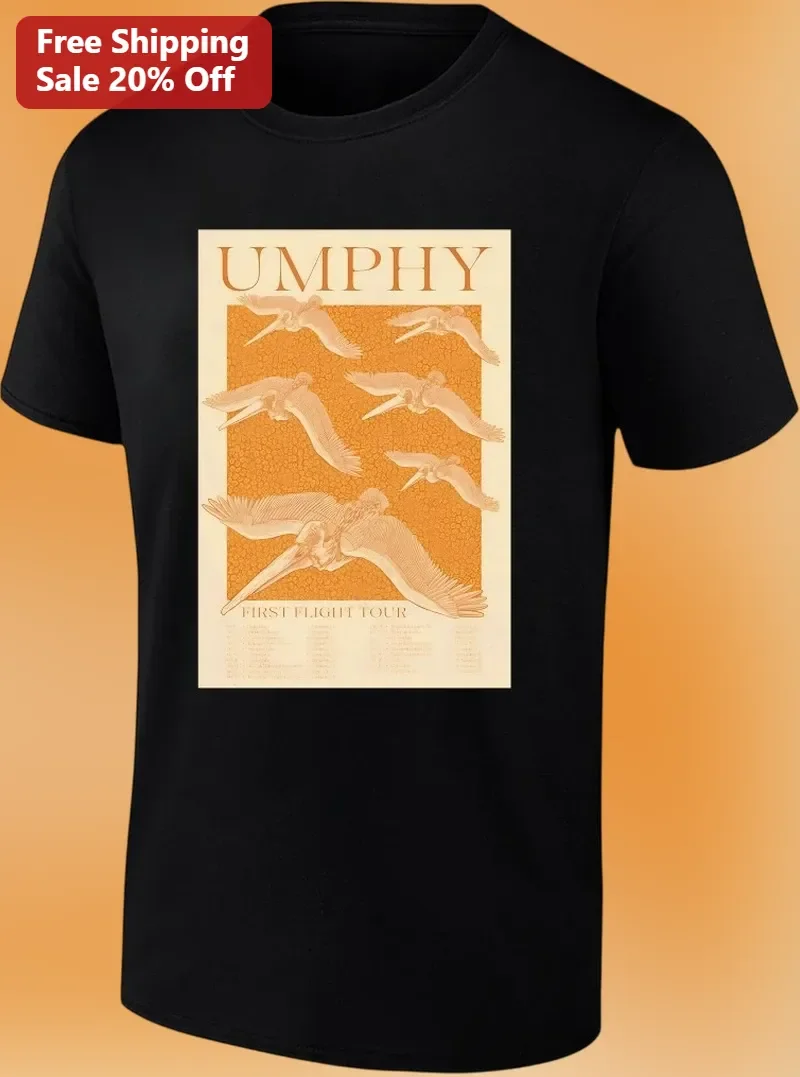 UMPHY First Flight Tour Tee Vintage Concert Poster Graphic Shirt for Jam Band Fans