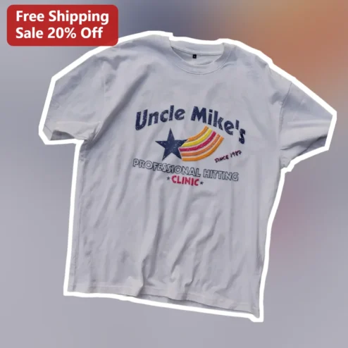 Uncle Mike's Professional Hitting Clinic Since 1979 Vintage Baseball Tee