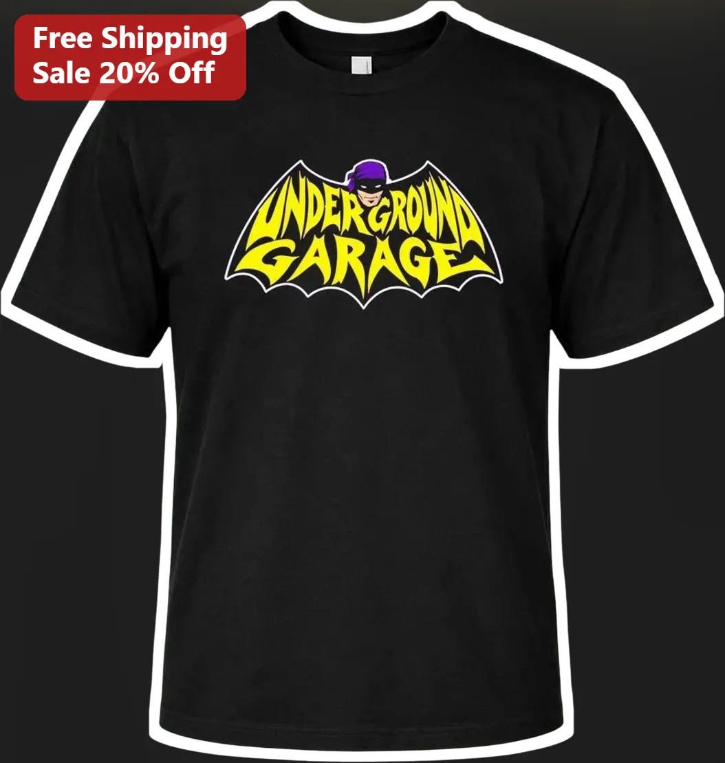 Underground Garage Tee Cartoon Burglar Logo Graphic Shirt for Car Enthusiasts and Gearheads
