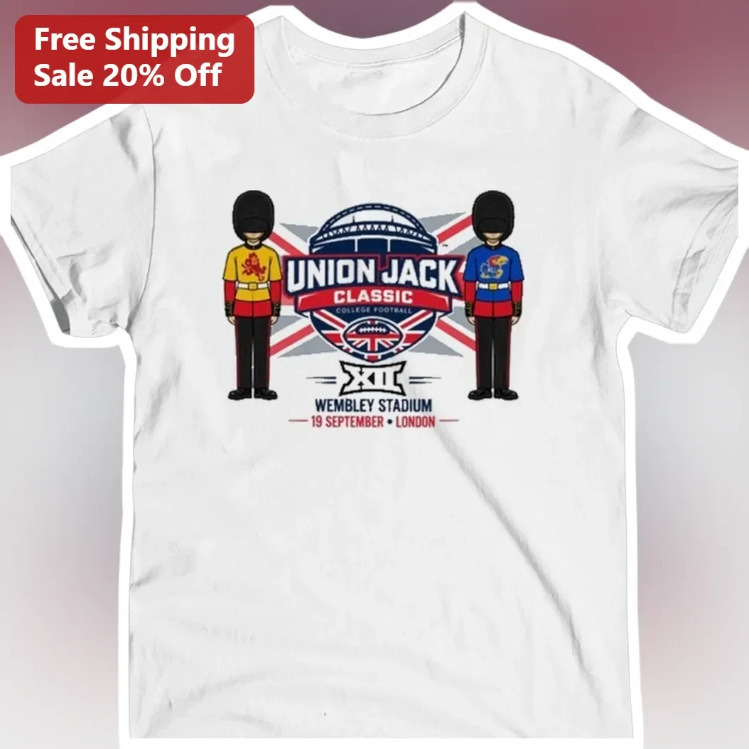 Union Jack Classic College Football Wembley Stadium London Tee