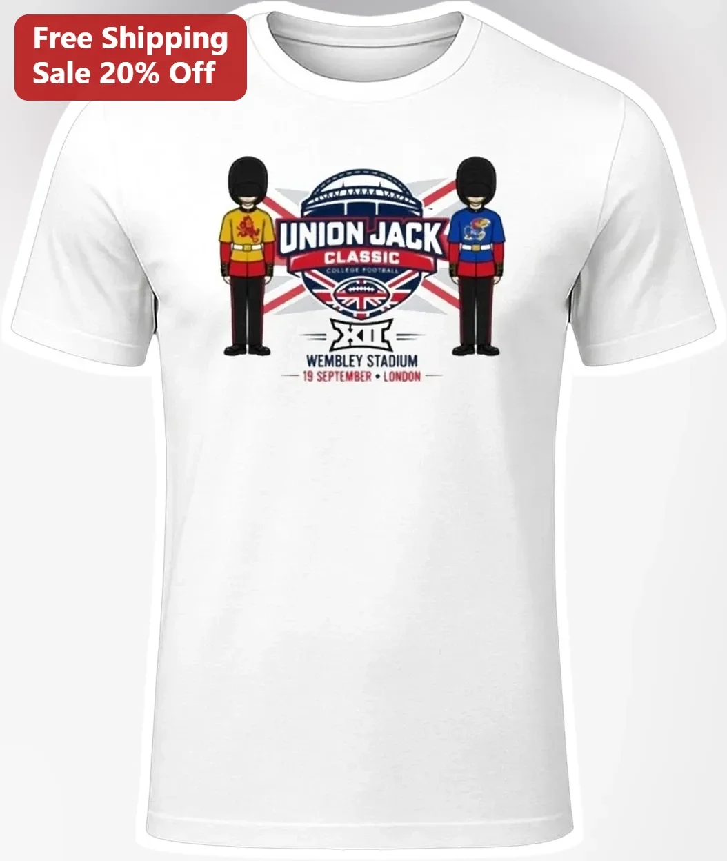 Union Jack Classic College Football Wembley Stadium Tee
