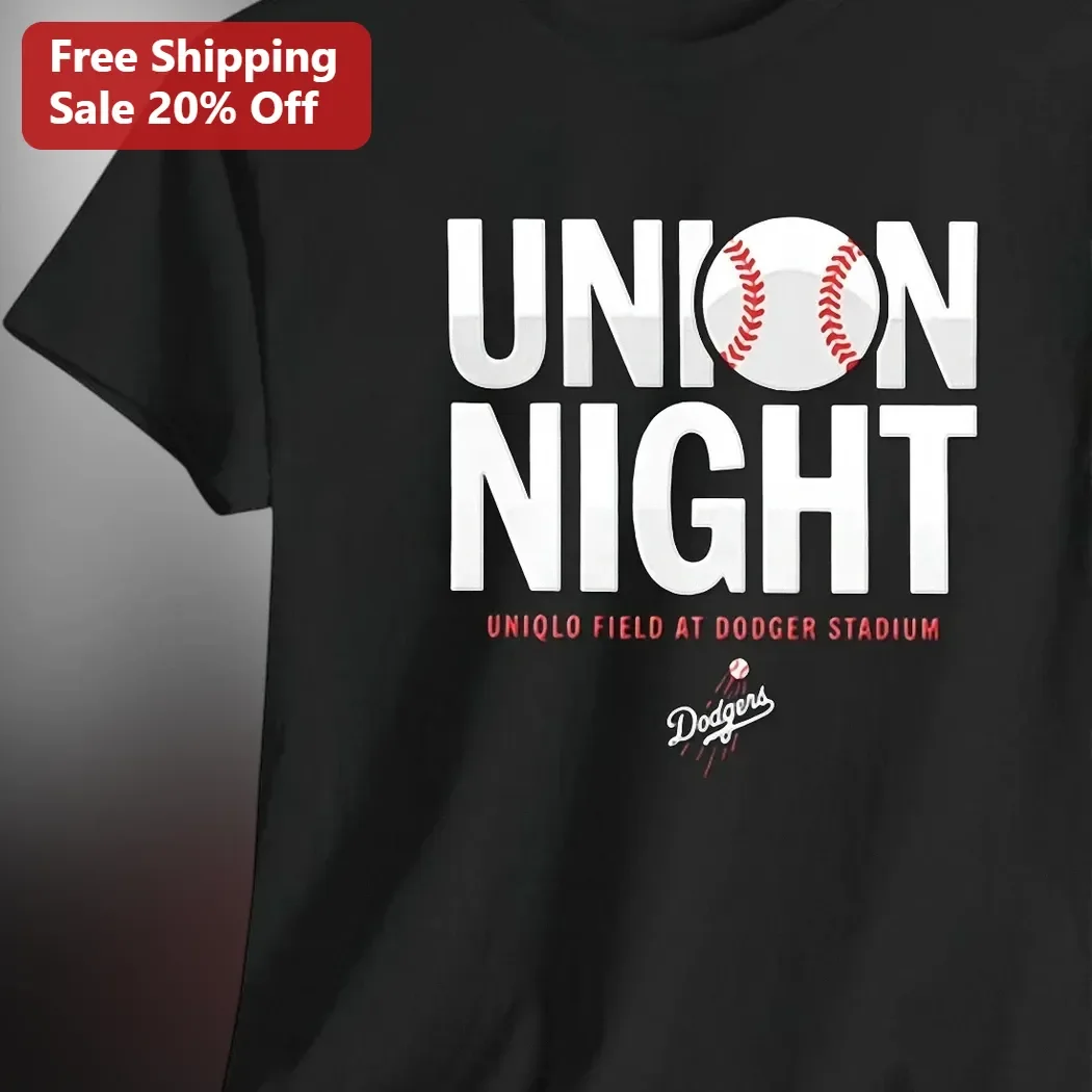 Union Night Uniqlo Field At Dodger Stadium Tee Los Angeles Dodgers Baseball Fan Shirt