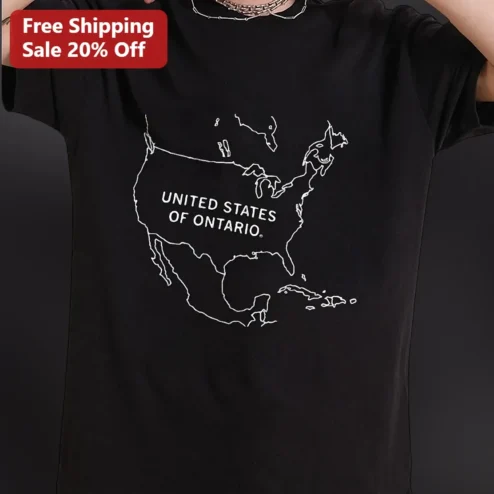 United States of Ontario Tee Funny Canadian Political Satire Graphic Shirt