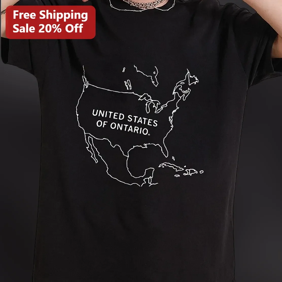 United States of Ontario Tee Funny Canadian Political Satire Graphic Shirt