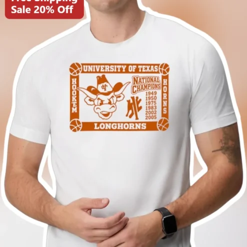 University of Texas Longhorns Hook Em Horns Tee UT Austin Bevo Mascot Game Day Shirt