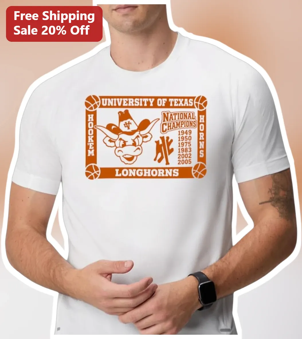University of Texas Longhorns Hook Em Horns Tee UT Austin Bevo Mascot Game Day Shirt