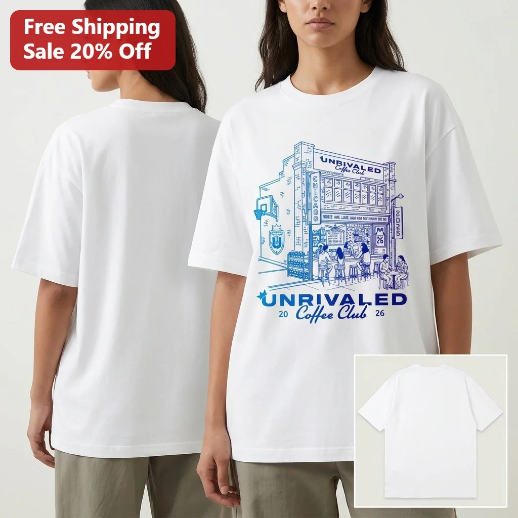 Unrivaled Coffee Club Chicago Tee WNBA Basketball Fan Souvenir Shirt