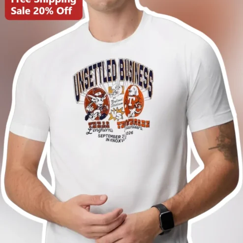 Unsettled Business at Neyland Stadium Texas Longhorns vs Tennessee Volunteers Tee