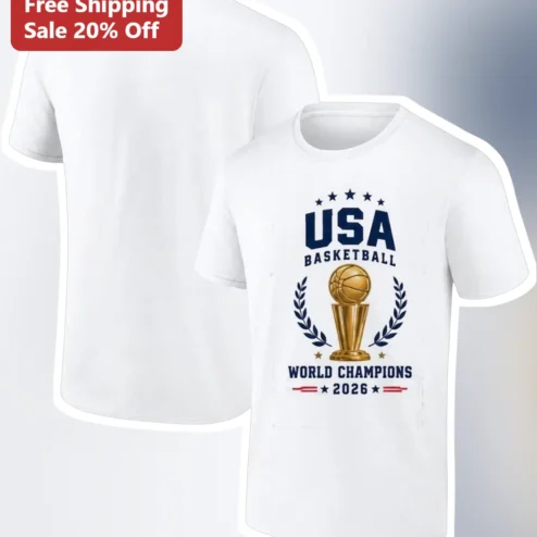 USA Basketball World Champions 2026 Tee Team USA Fan Gift