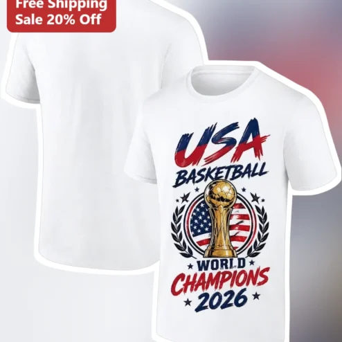 USA Basketball World Champions 2026 Tee Team USA FIBA World Cup Fan Shirt