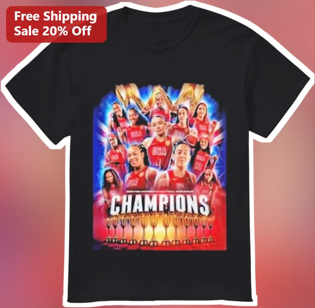USA Champions Tee Women's Basketball Team Victory Graphic Shirt