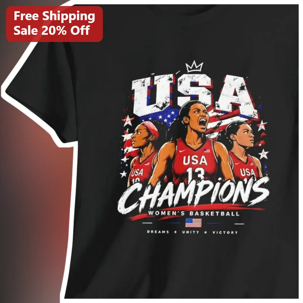 USA Champions Women's Basketball Dreams Unity Victory Tee