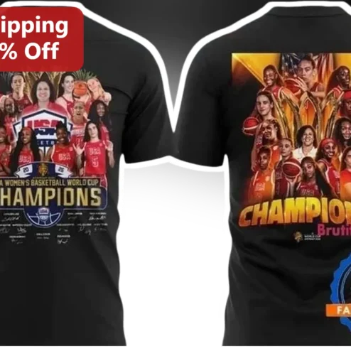 USA FIBA Women's Basketball World Cup Champions Tee Team USA Hoops Gift