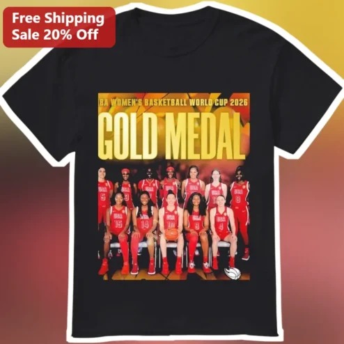 USA Women's Basketball World Cup 2026 Gold Medal Tee Team USA Champion Shirt